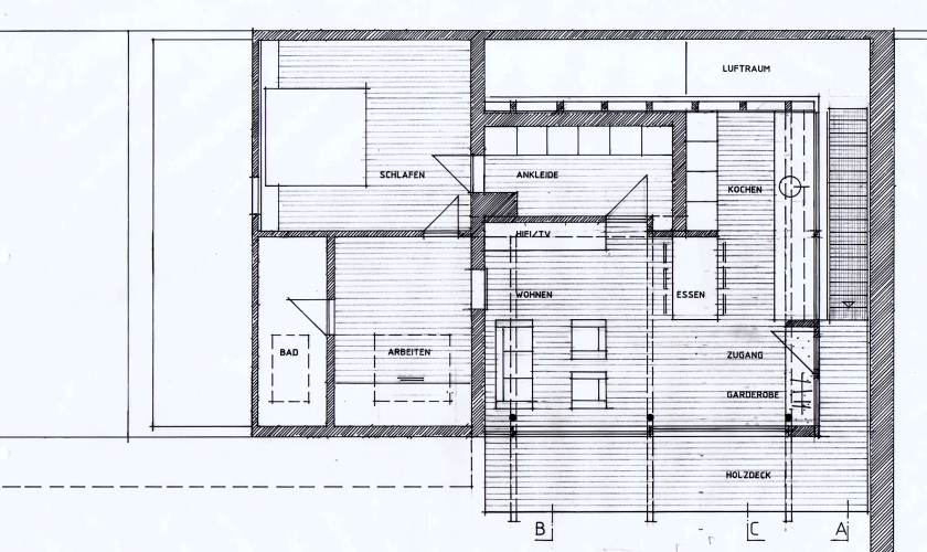 Scheunenumbau Karlsruhe-Groetzingen Grundriss